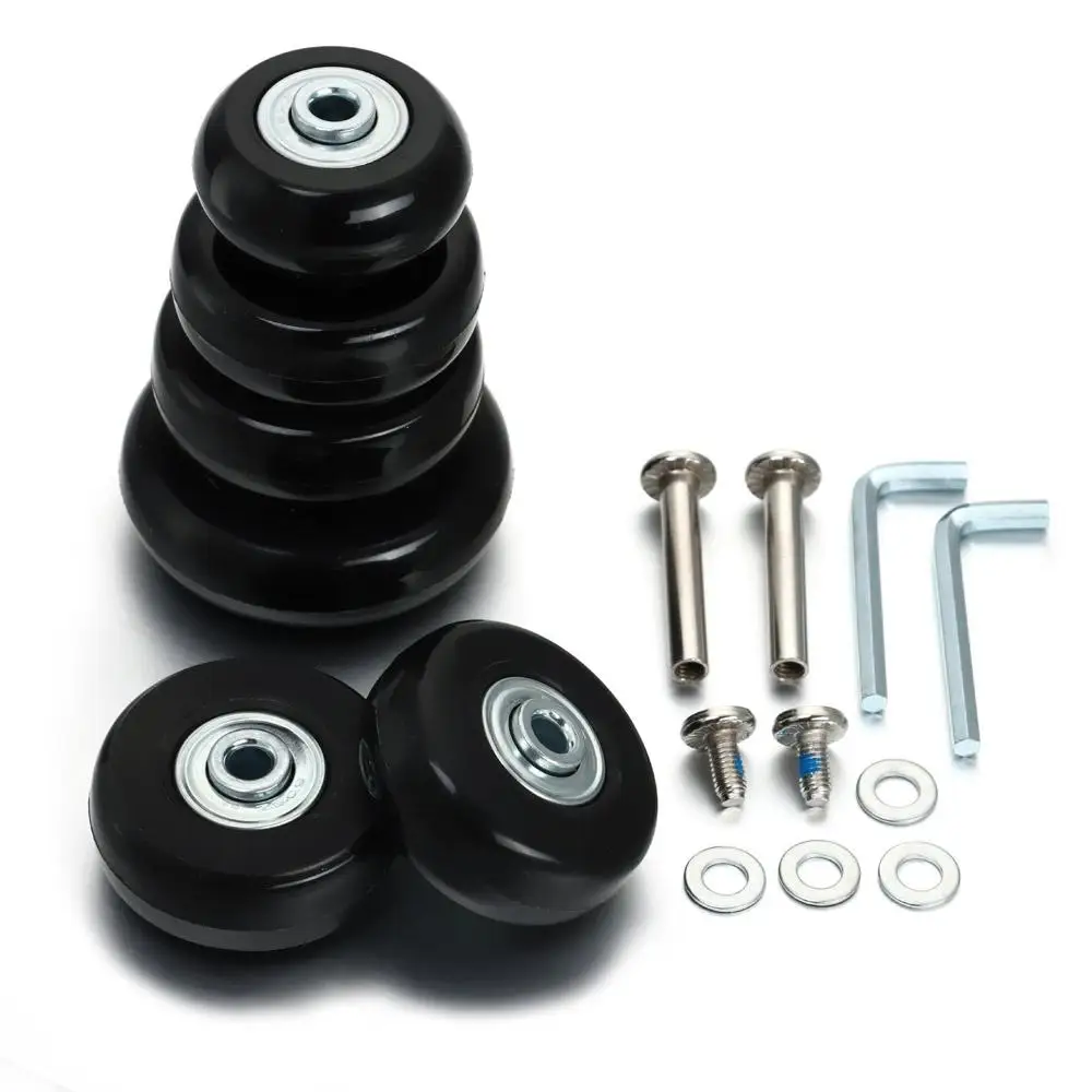 2/4pcs Resistant Flexible Silent Replacement Casters  Repair Axles Repair Kit Suitcase Parts Axles Travel Luggage Wheels