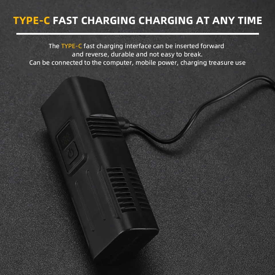 Lampu Depan Sepeda Isi Ulang 1200mAh Tahan Air Ultra Terang dengan Lampu Sorot Tinggi Rendah untuk Bersepeda Gunung Malam di Luar Ruangan.