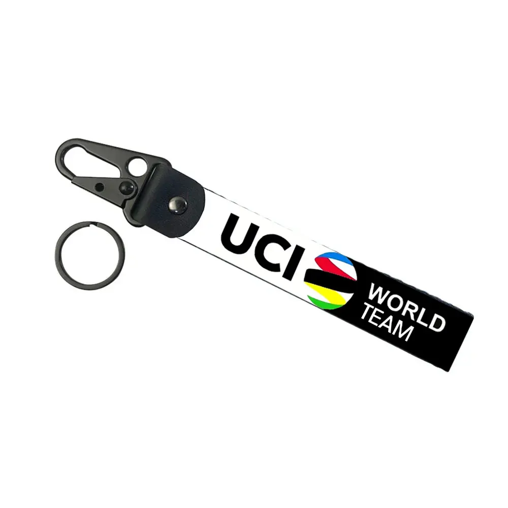 For UCI World Team Bike Metal Key Ring Hook Key Chain Hanging Strap Lanyards Wrist strap KeyChain Accessories