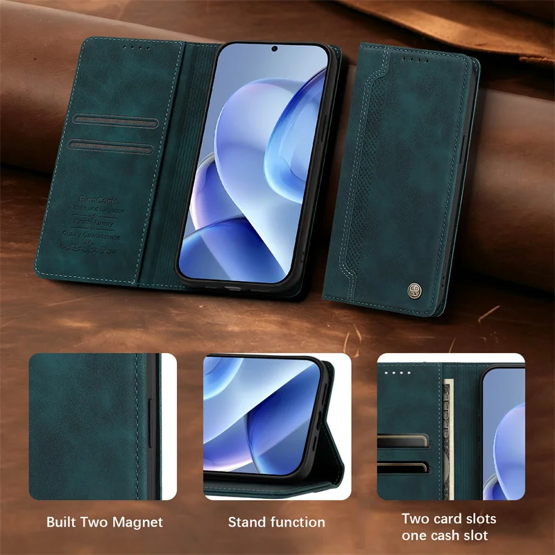 Luxury Business Case for Xiaomi Poco F9 F8 Pro Ultra M8 F8 M7 M6 F7 F6 M5 F5 M4 Pro Capa Magnetic Stand Wallet Phone Cover Cases