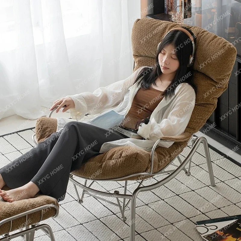 

HHL гостиная балкон повседневное кресло-качалка светлый роскошный одиночный диван в стиле ретро