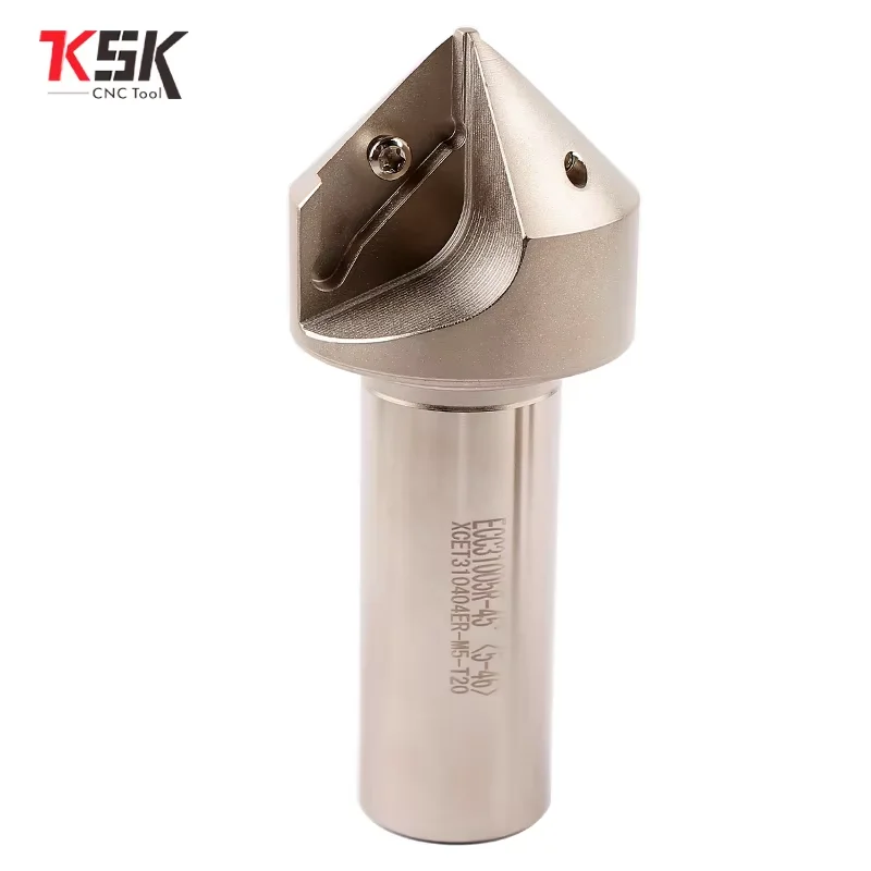 

ECC31005R 30 45 60degree CNC Long edge chamfering Tool for XCET310404 Carbide Inserts chamfering cutter