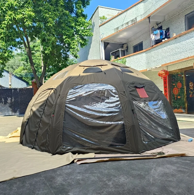Barraca inflável redonda para casa de ar estilo palácio