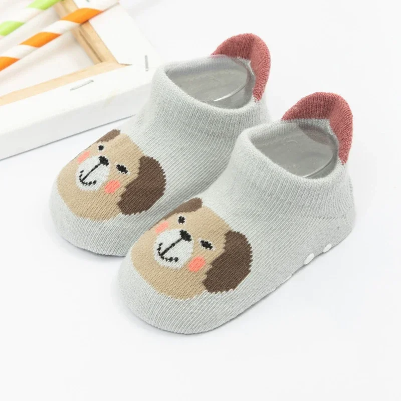 Spring Summer Autumn Baby Girls Ankle Socks Newborn Cartoon Baby Socks Infant Kids Boy Home Socks Anti Slip Floor Sock Shoes