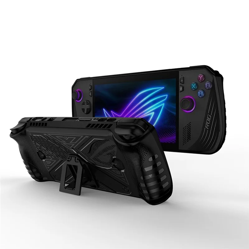 Dependable-TPU Protective Case With Stand For Asus ROG Ally X Game Console, Durable Cover Shell For Enhanced Gaming