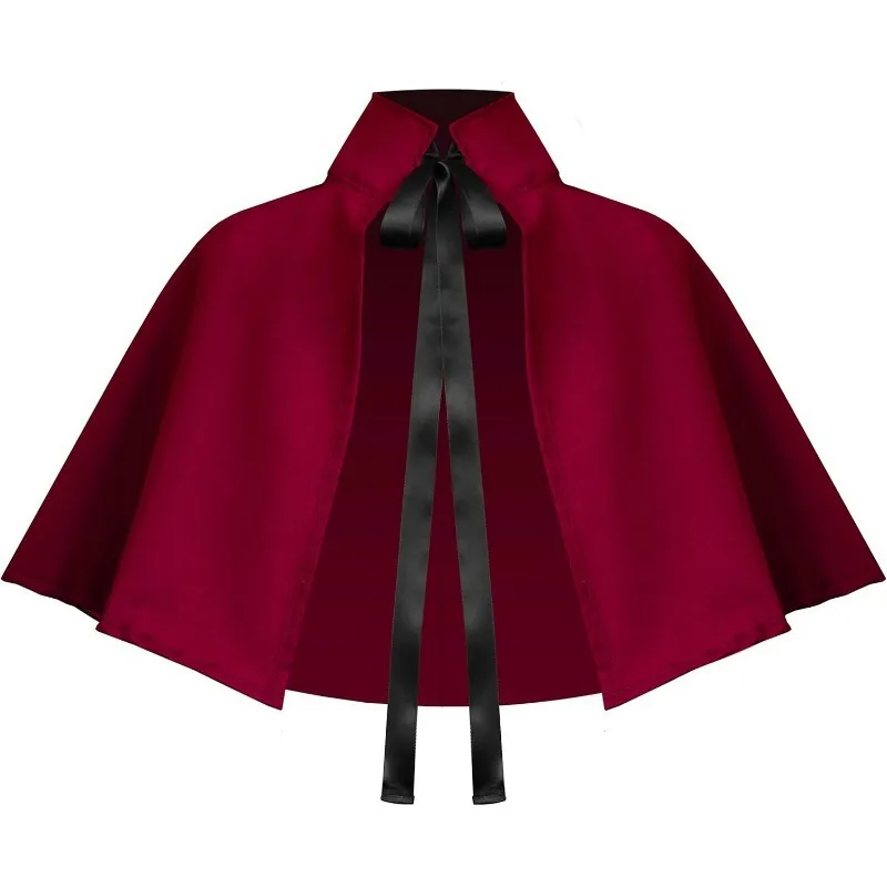 Unisex Short Thin Hooded Cape Cosplay Stage Costume Cloak for Men Women Kids Party Daily Wear 5
