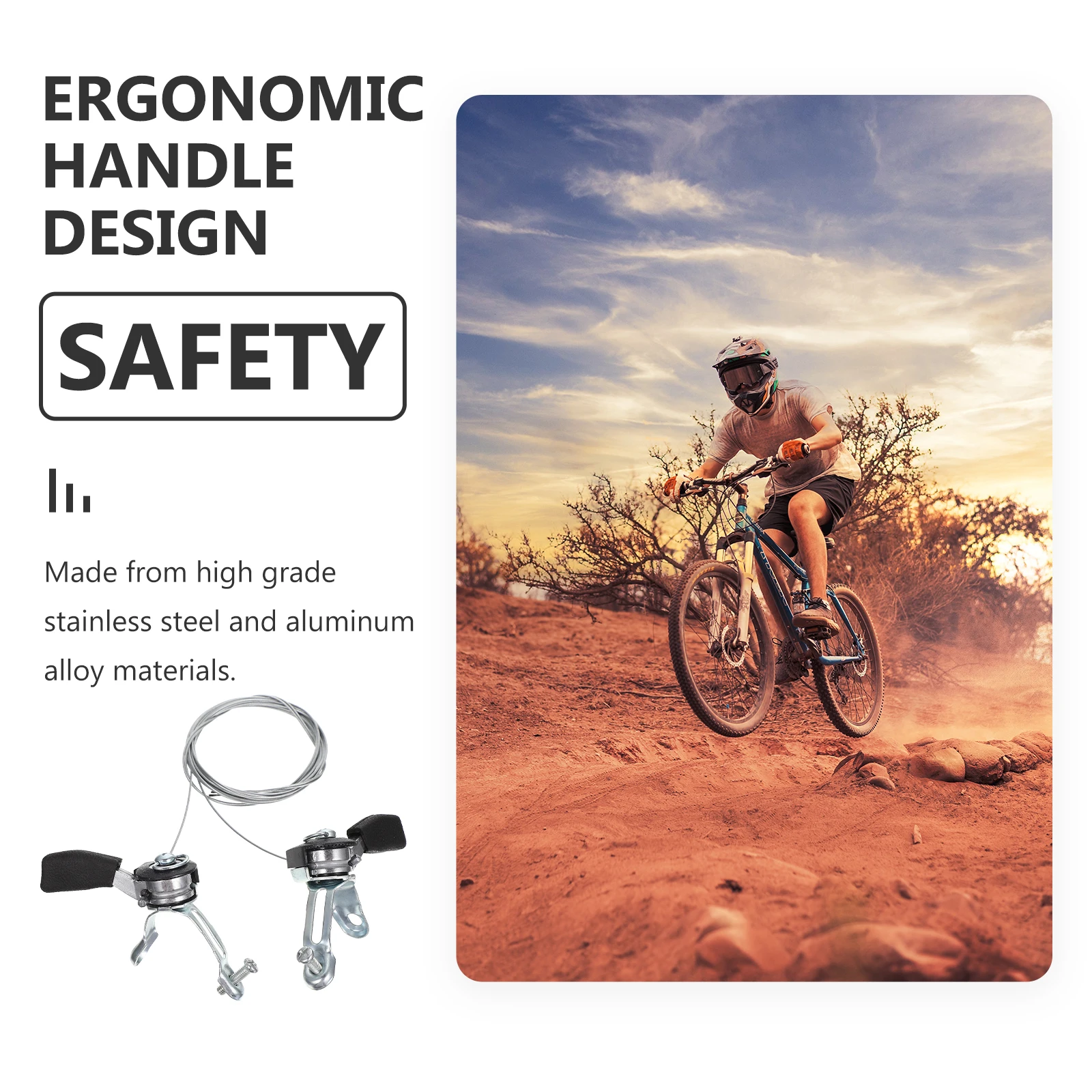 

2pcs Ef51-7 3X7 3X8 21 24 Speed Bicycle Shifter Replacement Durable Stainless Steel Aluminum Alloy Smooth Operation