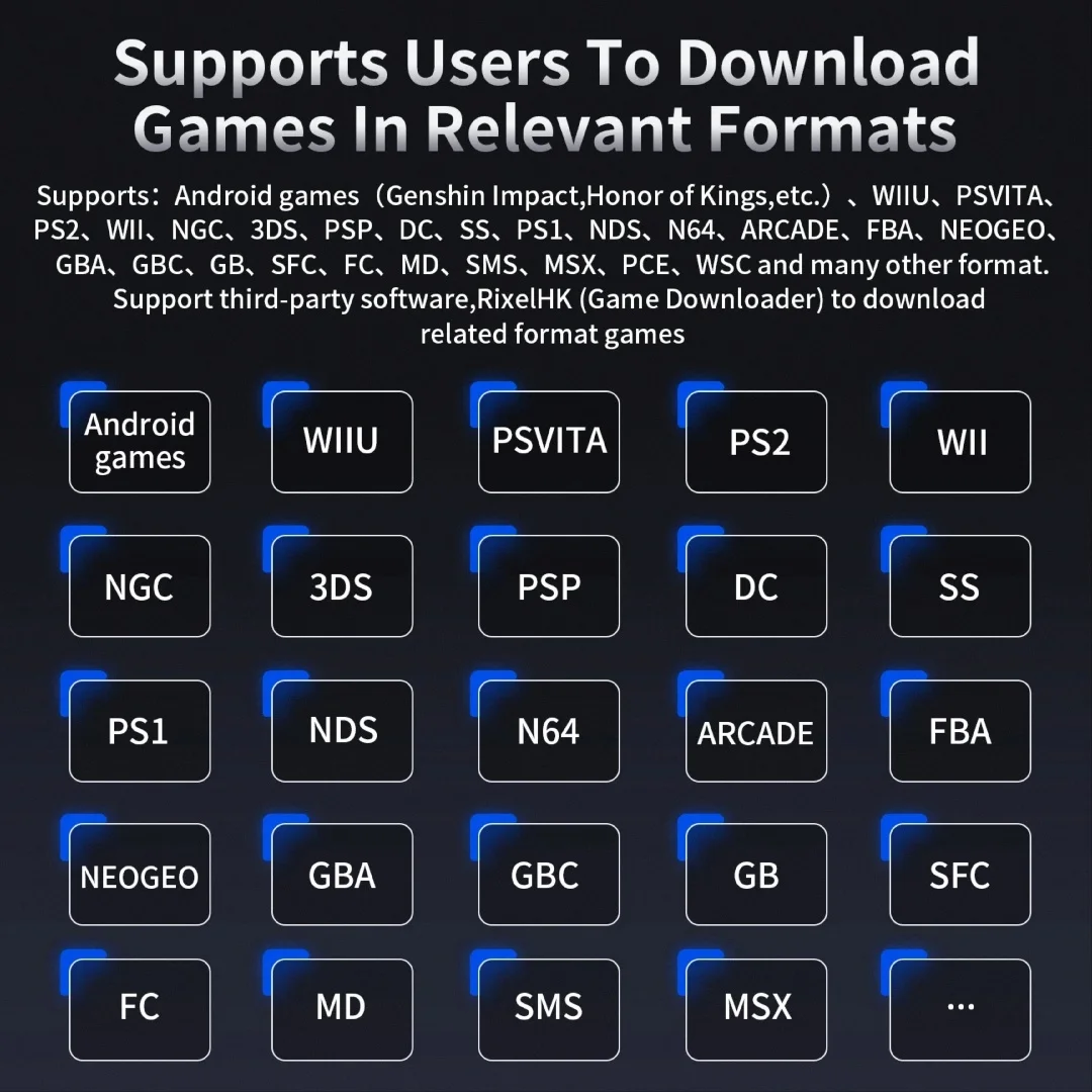 ANBERNIC RG 477M Retro Video Game Console 4.7 Inch LTPS In-Cell Touch Screen Android 14 RG477M Al Aluminum 12G+256G PSP PS2 Gift