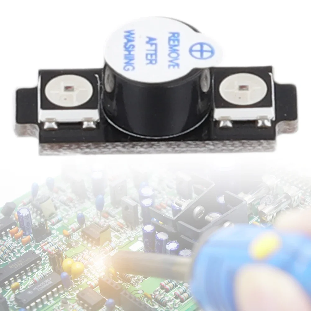Zumbador de alarma activa WS2812, zumbador LED RGB colorido, altavoz de pitido de 5V para drones RC FPV Freestyle, piezas de repuesto DIY