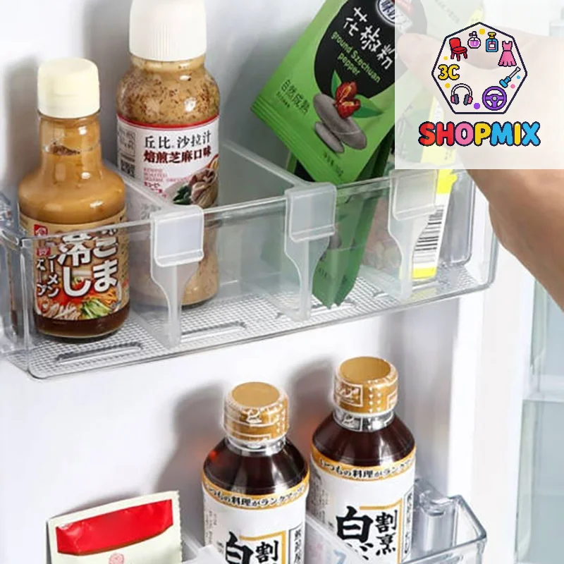 10 Pcs Refrigerator Partition Board Storage Retractable Plastic Divider Adjustable Partition Splint Kitchen Bottle Can Organizer