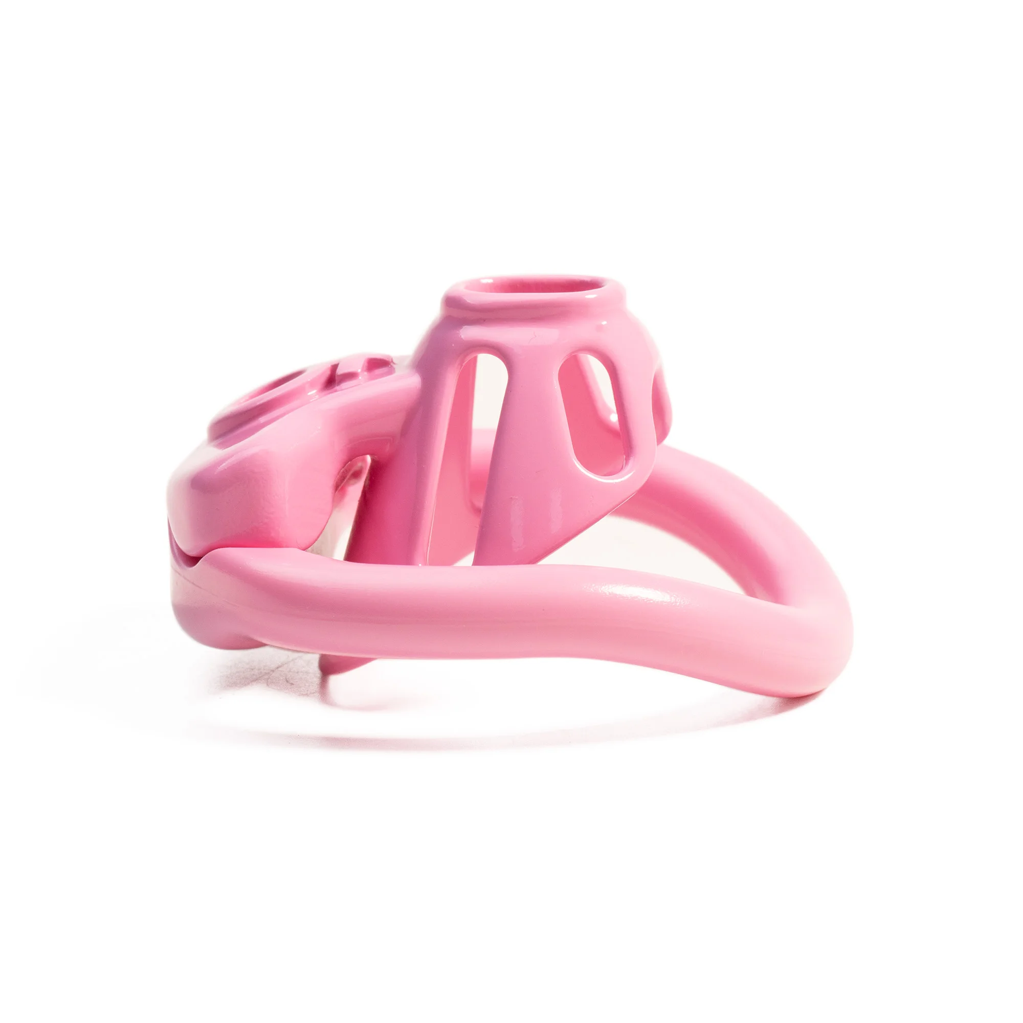 Mini Piercing Short Plastic Male Chastity Cage Boy Penis Lock Ring Femboy Chastity Device Sex Toys for Men Gay Cuckold view 2