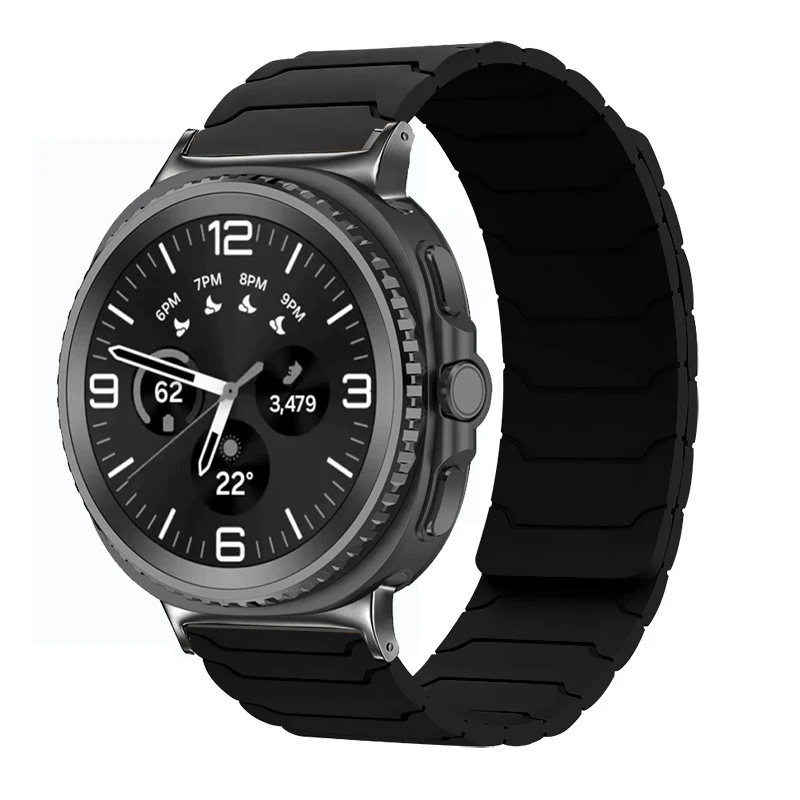 Magnetisches Silikonarmband für Samsung Galaxy Watch Ultra 2025 47mm Armband für Galaxy 8 40mm 44mm/8 Classic 46mm Sportarmband – Detail 9
