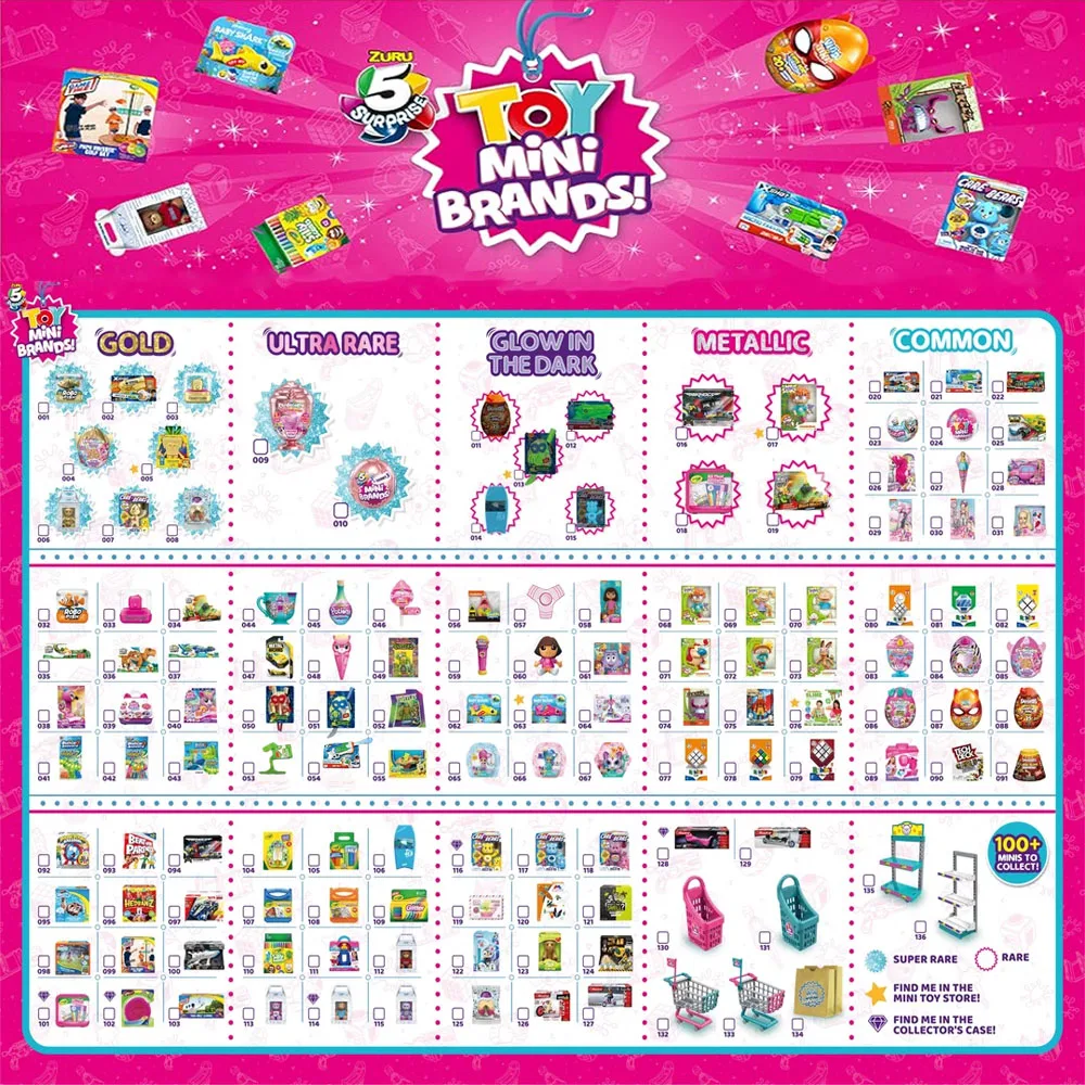 Zuru 5 Surprise Toy Mini Brands Supermarket  Mini Brands  Store 2 Toys Mystery Real Miniature Brands Collectibles offichal store view 6