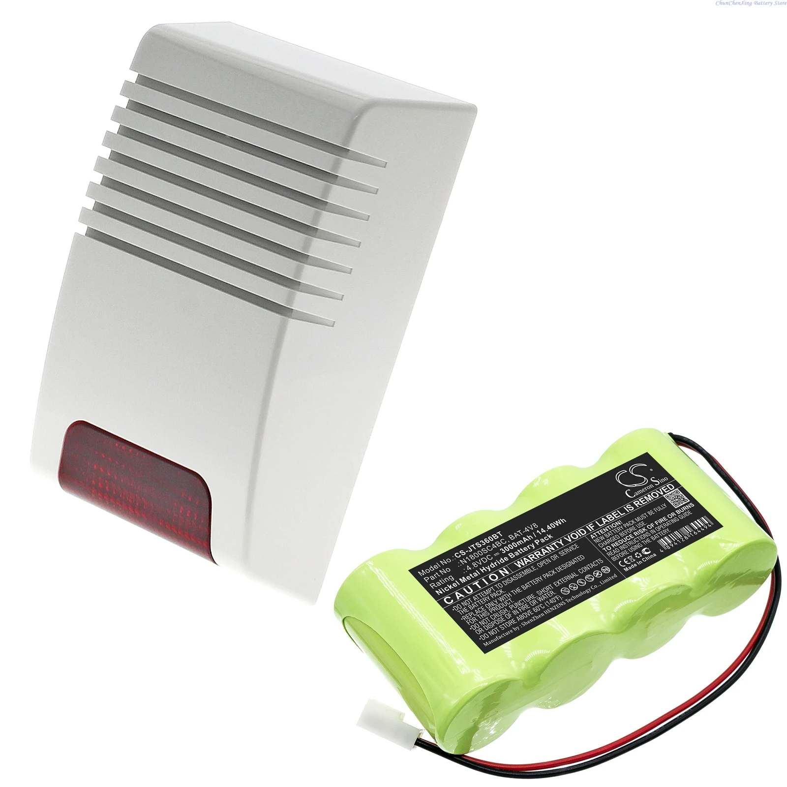 

4.8V 3000mAh Alarm System Battery N1800SC4BC BAT-4V8 for Jablotron OS-360A OS-365A +TOOL