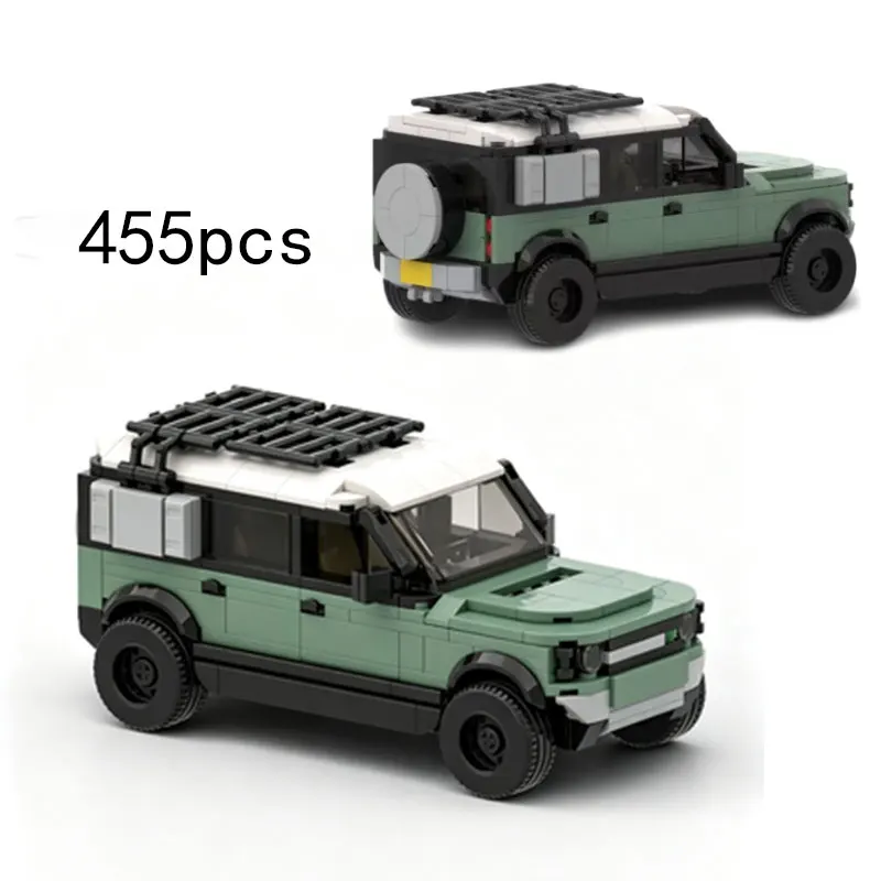 MOC Outdoor Off-Road Vehicle with Roof Rack - Boy Toy - Small Particle Assembly Building Block Model - Gift 455pcs