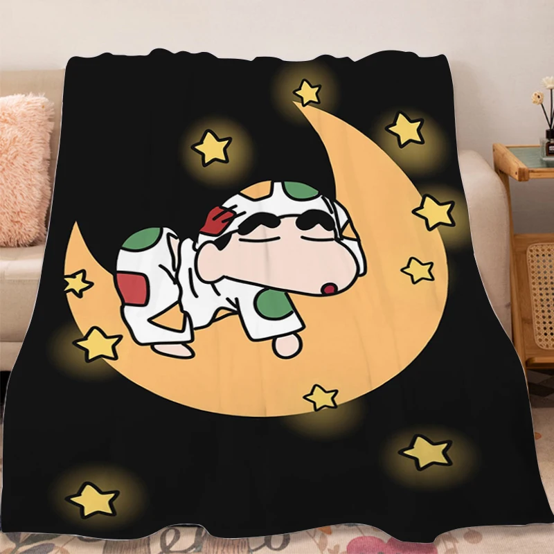 

Warm Winter Blankets A-Crayon Shin-chans Soft Blankets Microfiber Bedding Decorative Sofa Blanket Knee Bed Fleece Camping Nap