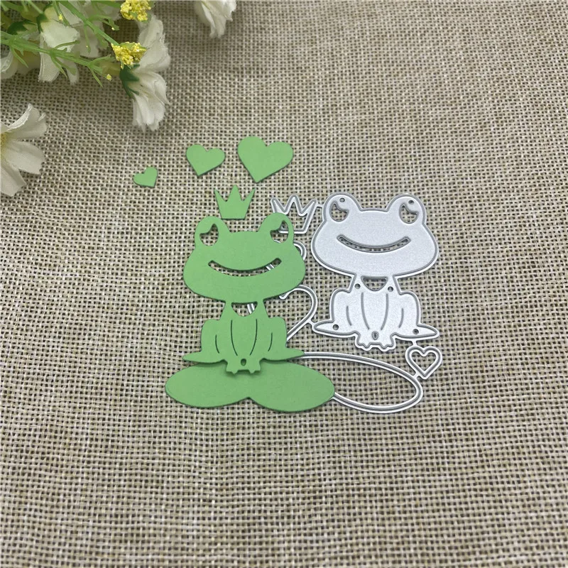 

Frog Lace Flower Metal Cutting Dies Scrapbooking Stencil Die Cuts Card Embossing DIY Photo Album Template Mold Decoration Craft