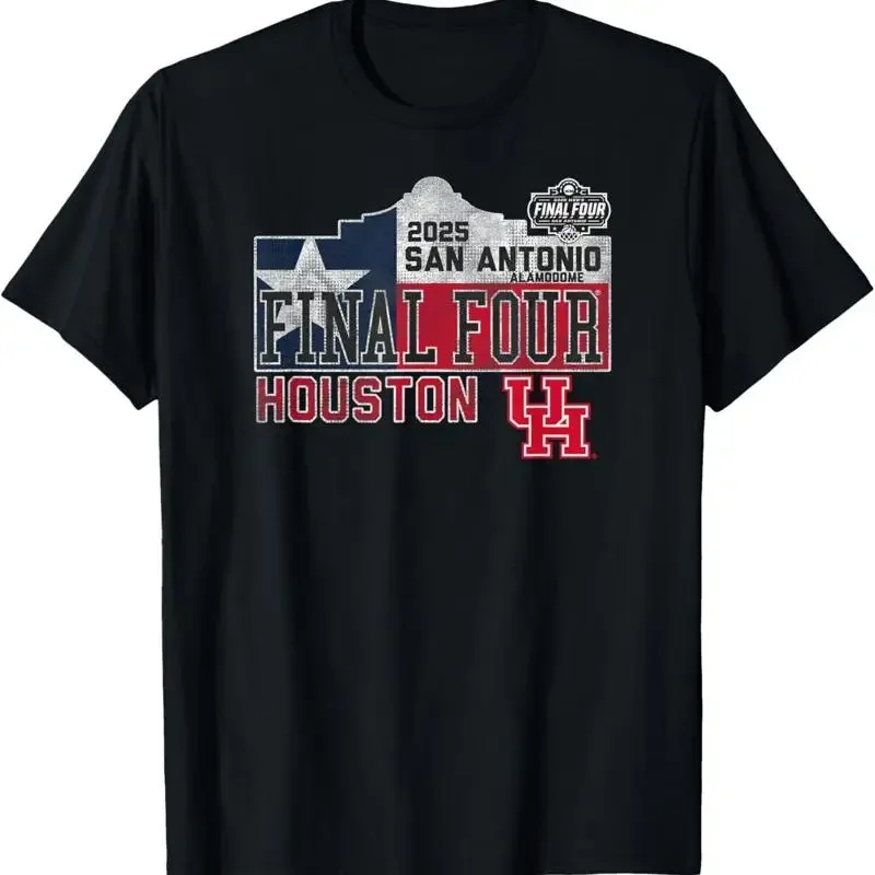 Houston Cougars Final Four 2025 Men'S Basketball Retro Alamo T Shirt