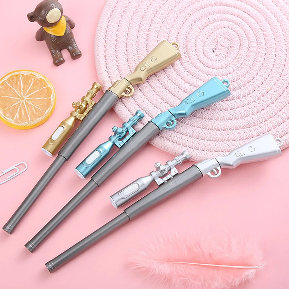 

6Pcs Plastic Household Sign Pen Multi Function Signature Pen Adorable Gel Pen Student Accessory Writing Pen Stationery Supplies