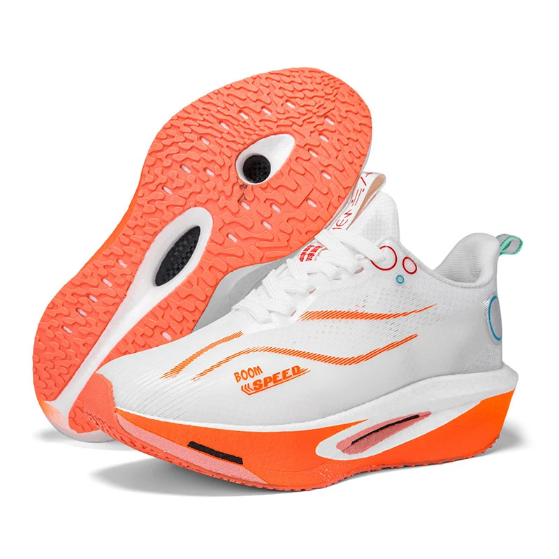 Unisex Carbon-Laufschuhe, atmungsaktiv, stabil und leicht, Marathon-Sportschuhe für Herren und Damen, dämpfend und rutschfest – Detail 34