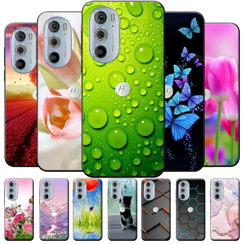Funda para Moto Edge 30 Pro Edge30, carcasa de silicona mate para Motorola Moto Edge 30 30Pro, funda protectora trasera de TPU a la moda