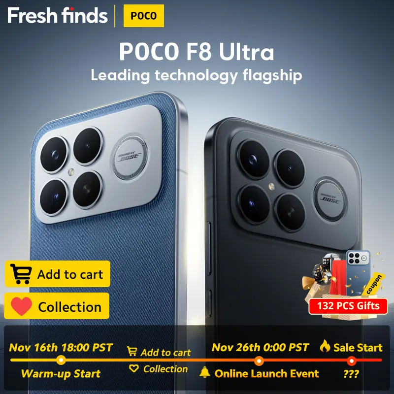 NEW POCO F8 Ultra Smartphone Snapdragon 8 Elite Gen 5 The Newest CPU Follow our store Add to cart Add to collection