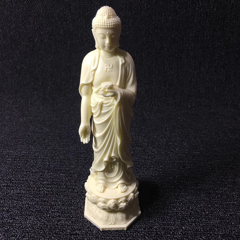 

White Western Three Holy Buddha Sculpture Statue，Modern art sculpture，High-end home decorations， Guanyin Feng Shui Statue