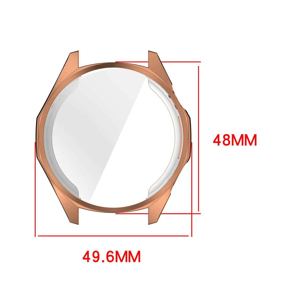 화웨이 워치 GT6 46mm용 TPU 보호 케이스 긁힘 방지 풀 프로텍션 스크린 프로텍터 범퍼 커버
