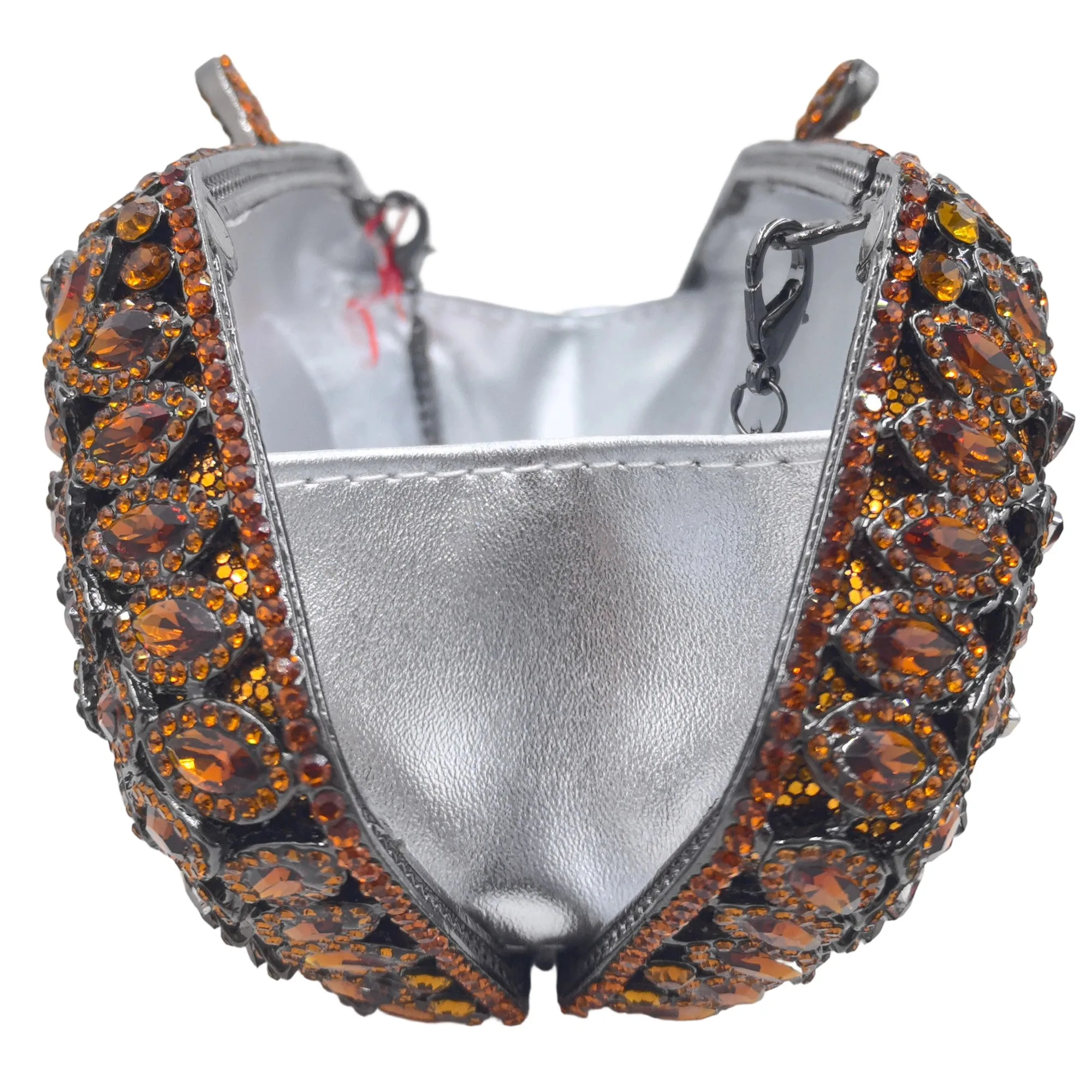 Boutique de FGG Marineblaue Kristall-Clutch-Abendtaschen, formelle Abendtaschen und Clutches für Damen, Party-Clutch-Geldbörse mit Strass – Detail 9