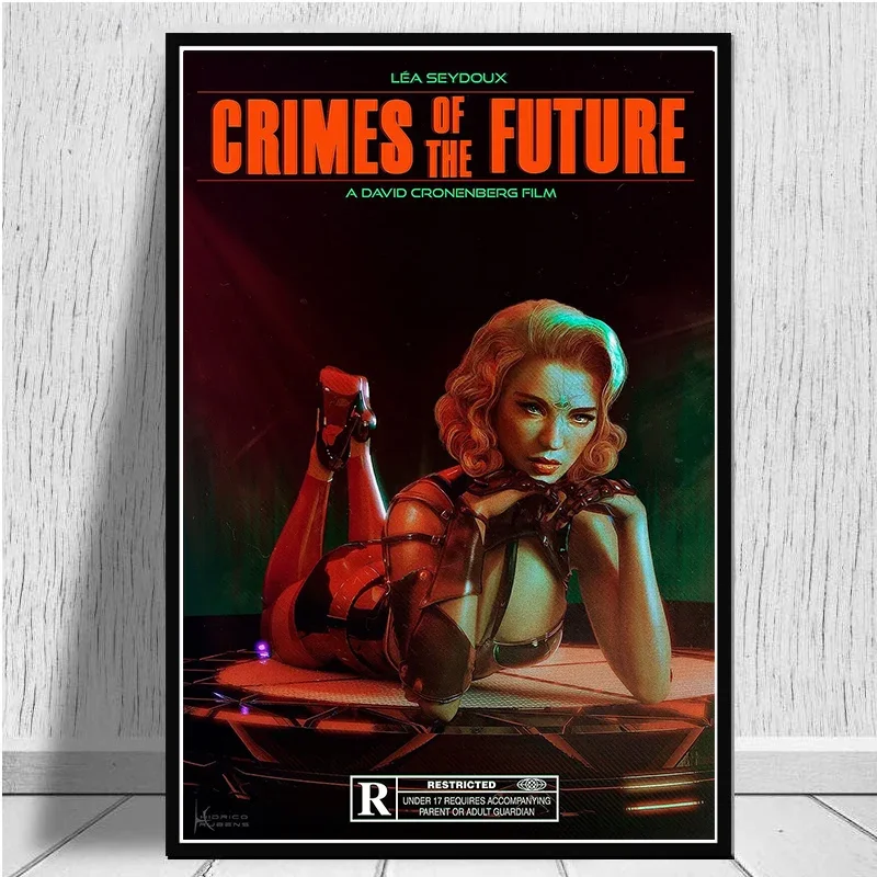 Crimes of the Future Poster Aesthetics Movie Tv Series Decoration Horror Film Canvas Painting For Wall Art Mural Home Room Decor