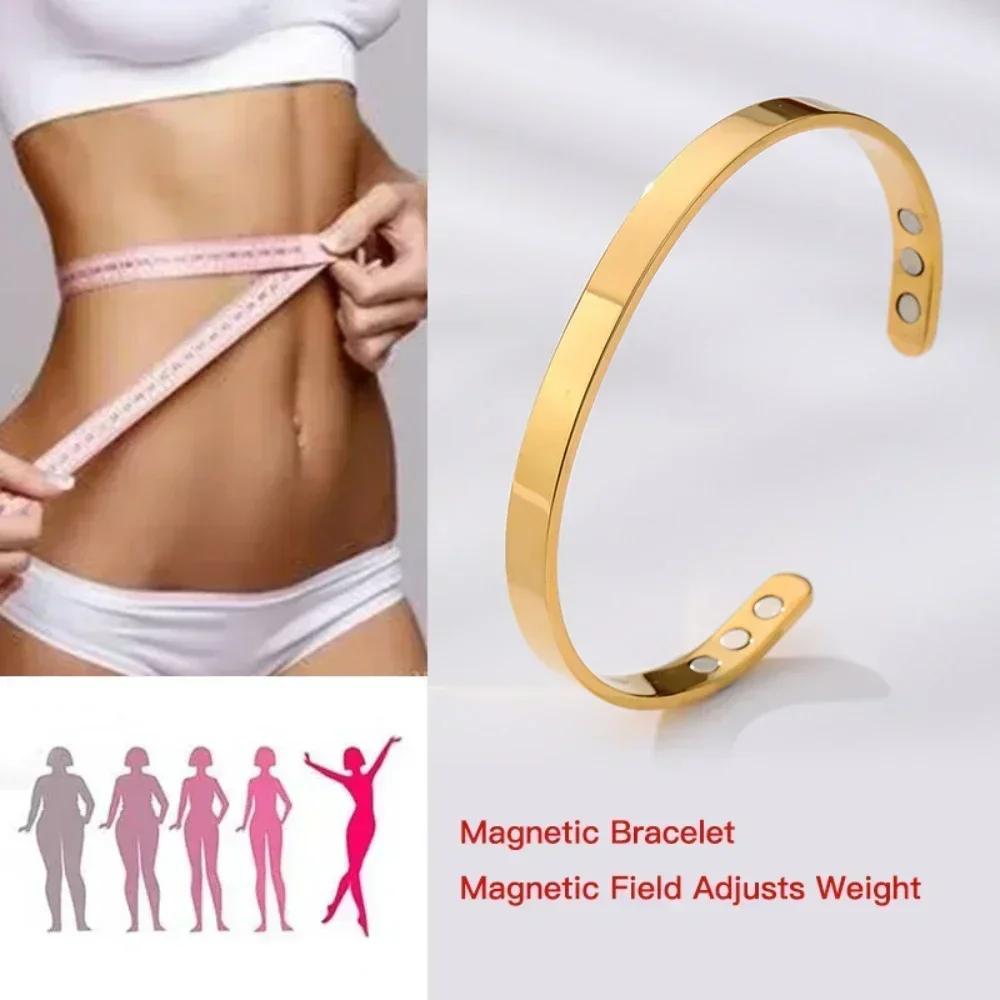 Terapia magnetica Bracciale a forma di C Salute Ioni negativi Energia Anti russamento Acciaio inossidabile Personalizzazione personalizzata Regolabile