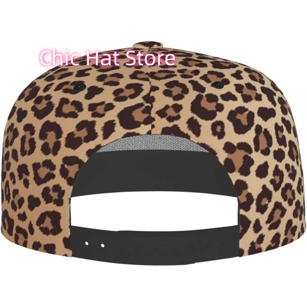 Fashion Leopard Print Baseball Cap Adjustable Snapback Hat for Men Women Unisex Hip Hop Baseball Hats