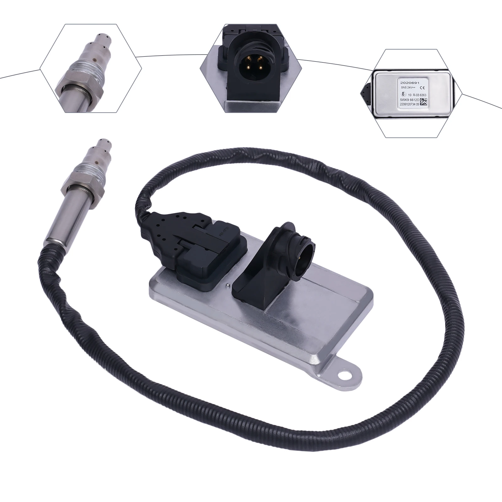 24V Nitrogen Nox Oxygen Sensor For Scania-5WK96612D