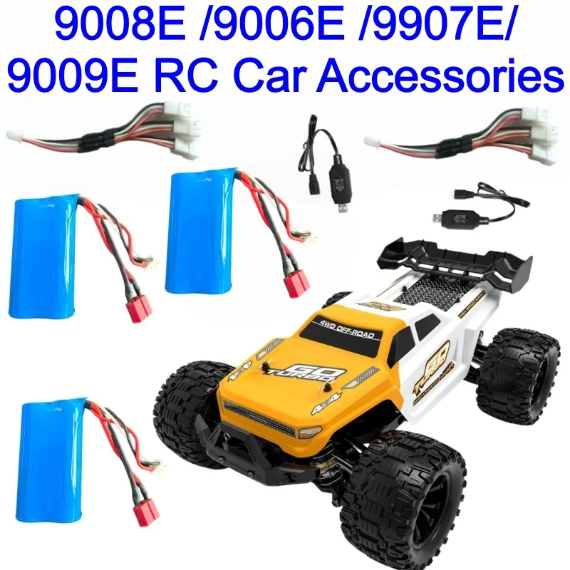 9008E/9006E/9907E/9009E Remote Control Car Accessories Battery 7.4V 2000mAh 3-in-1 charging Line USB Charging Line Spare Parts