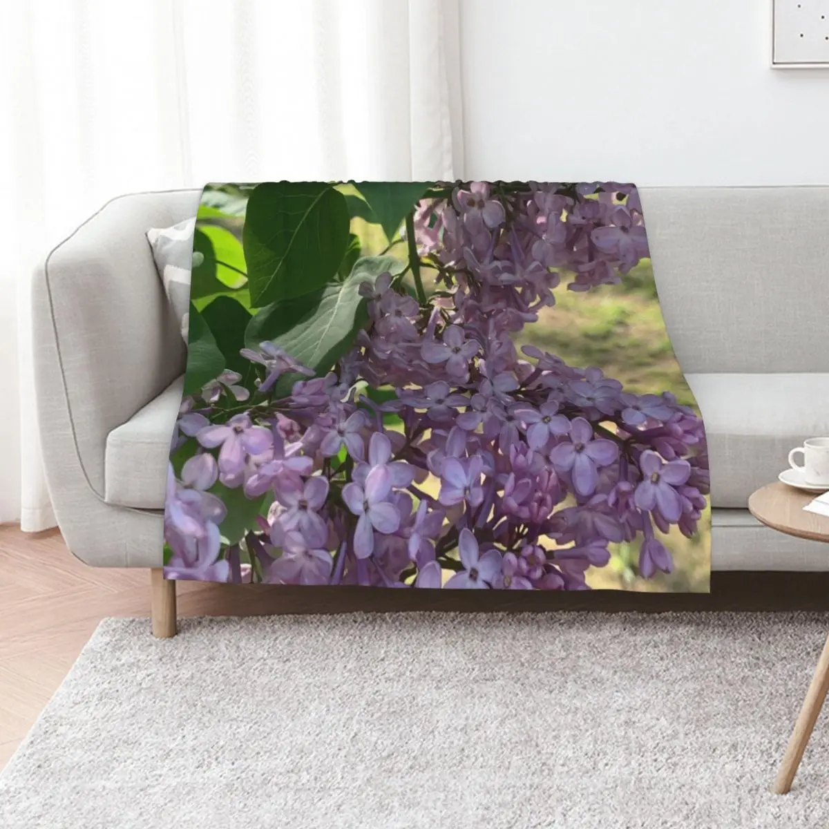 

Lilacs Throw Blanket Bed Beach Warm Designers Blankets