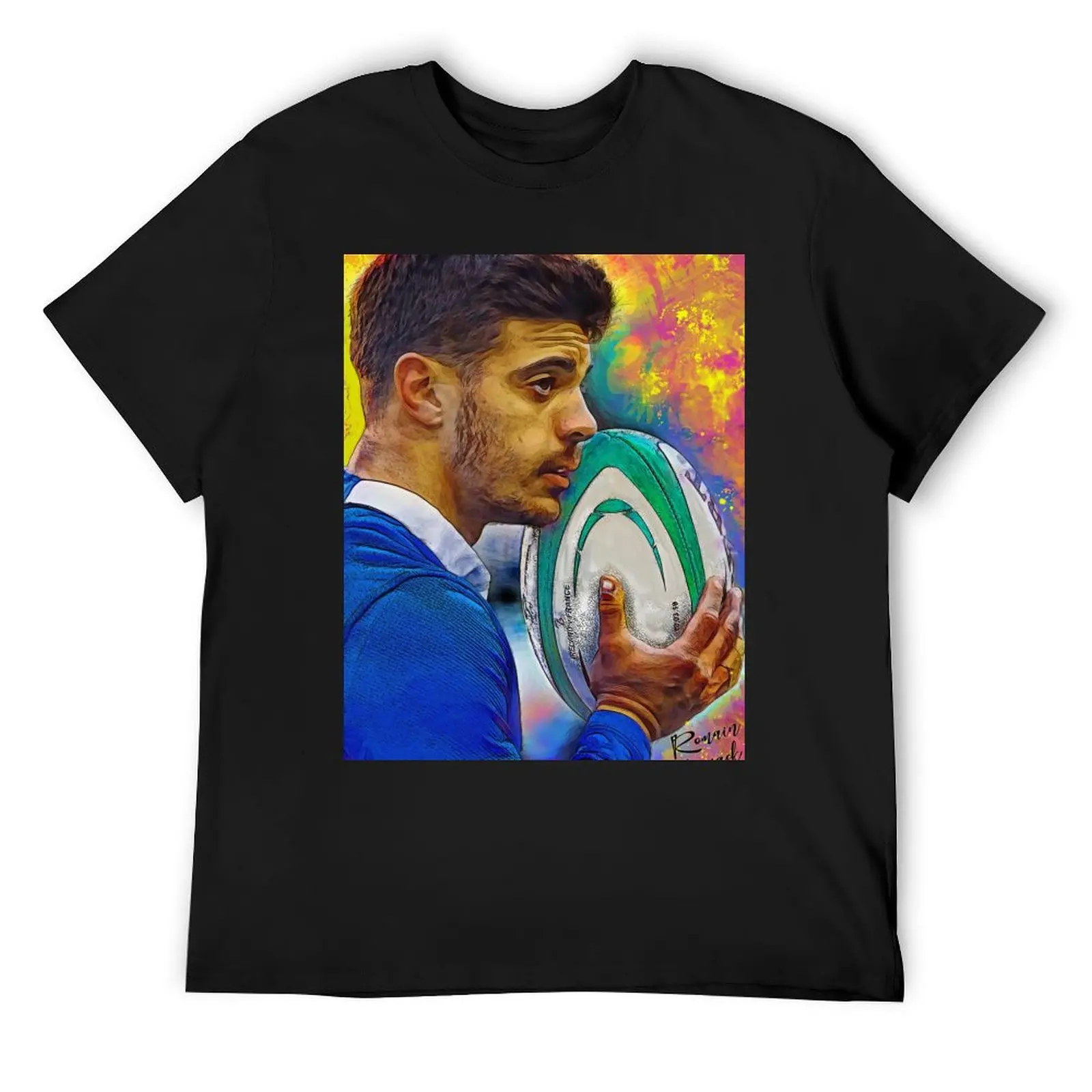 

Romain Ntamack Art T-Shirt T-shirts man cute clothes topping plus sizes vintage t shirt men
