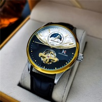 Men's Fashionable Classic Fully Automatic Mechanical Watch, Cut Out Design Dial High-Value Luxury Watch - Men - Suitable for Formal and Casual Occasions - Perfect Gift for Him