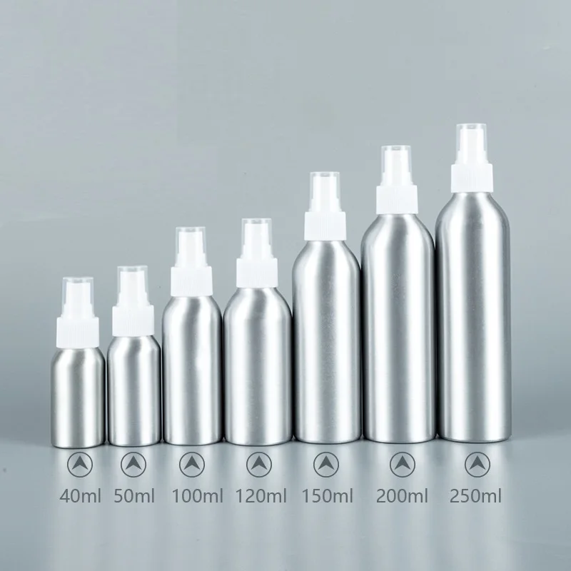 

10pcs Aluminum Spray Bottle Portable Mini Perfume Bottles Empty Refillable Cosmetic Sprayer Atomizer