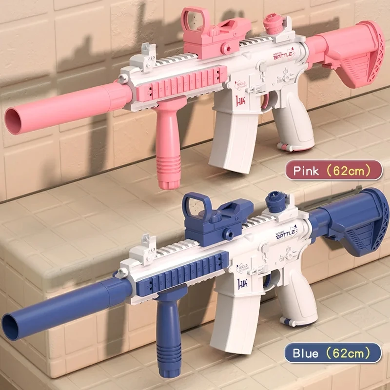 2024 Hot M416 Water Gun Toys Electric Pistol Shooting Toy Full Automatic Summer Beach Shoot Outdoor Fun Toy Squirt Toy