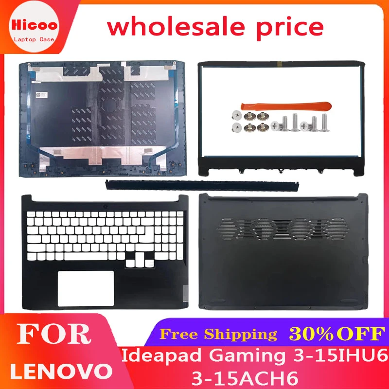 

New For Lenovo Ideapad Gaming 3-15IHU6 3-15ACH6 Laptop LCD Back Top Cover Front Bezel Palmrest Upper Bottom Case