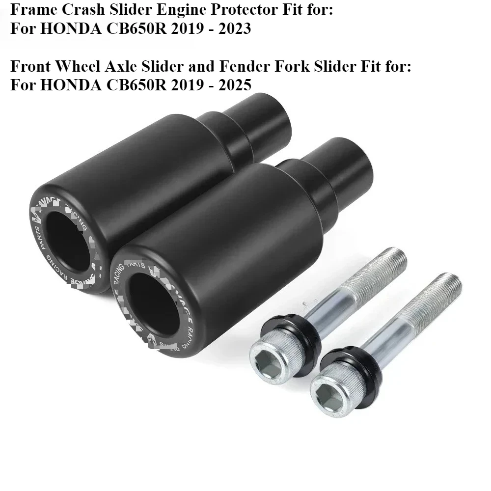 

For HONDA CB650R Frame Slider Crash Protector CB 650R 650 R 2019-2025 Motorcycle Fork Axle Slider Engine Crash Pad Protection