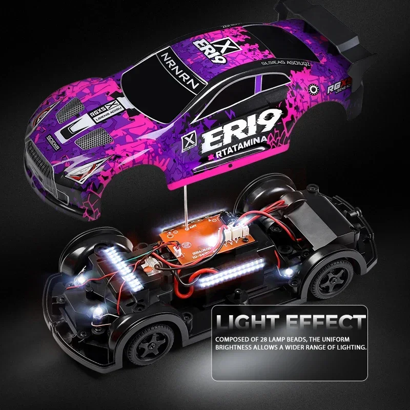 WLtoys 22206 1:22 Rc Drifting Car 4WD Off-Road Racing Met LED-verlichting 2.4G 15 KM/H Afstandsbediening Auto