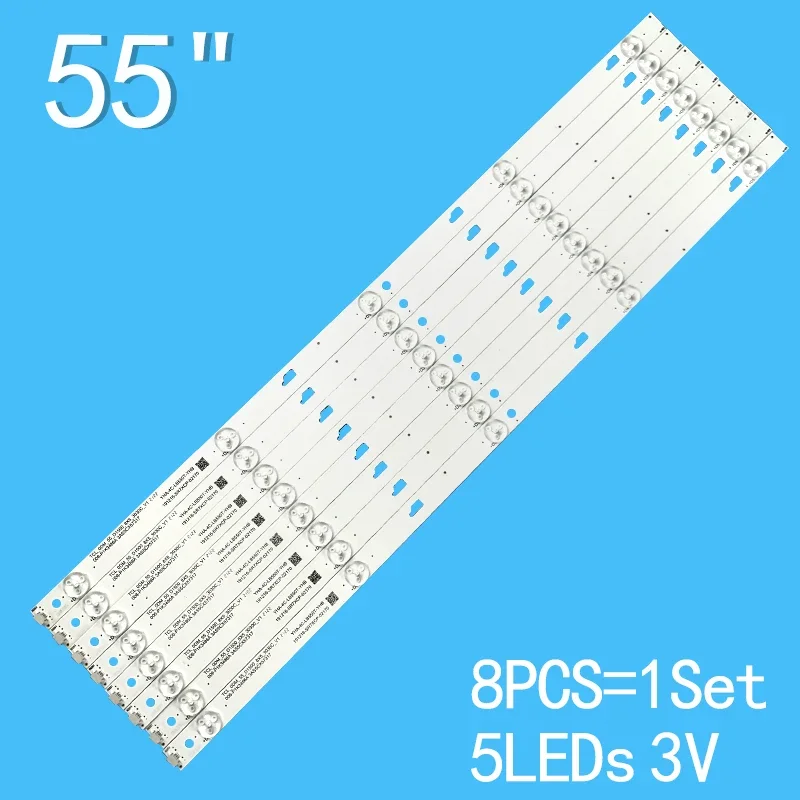 5LED LED Backlight Strips For THOMSON T55D18SFS-01B 55FB3103 YHA-4C-LB550T-YHB YHB-4C-LB550T-YHA 55GA1600 55L26CMC 55L2600C