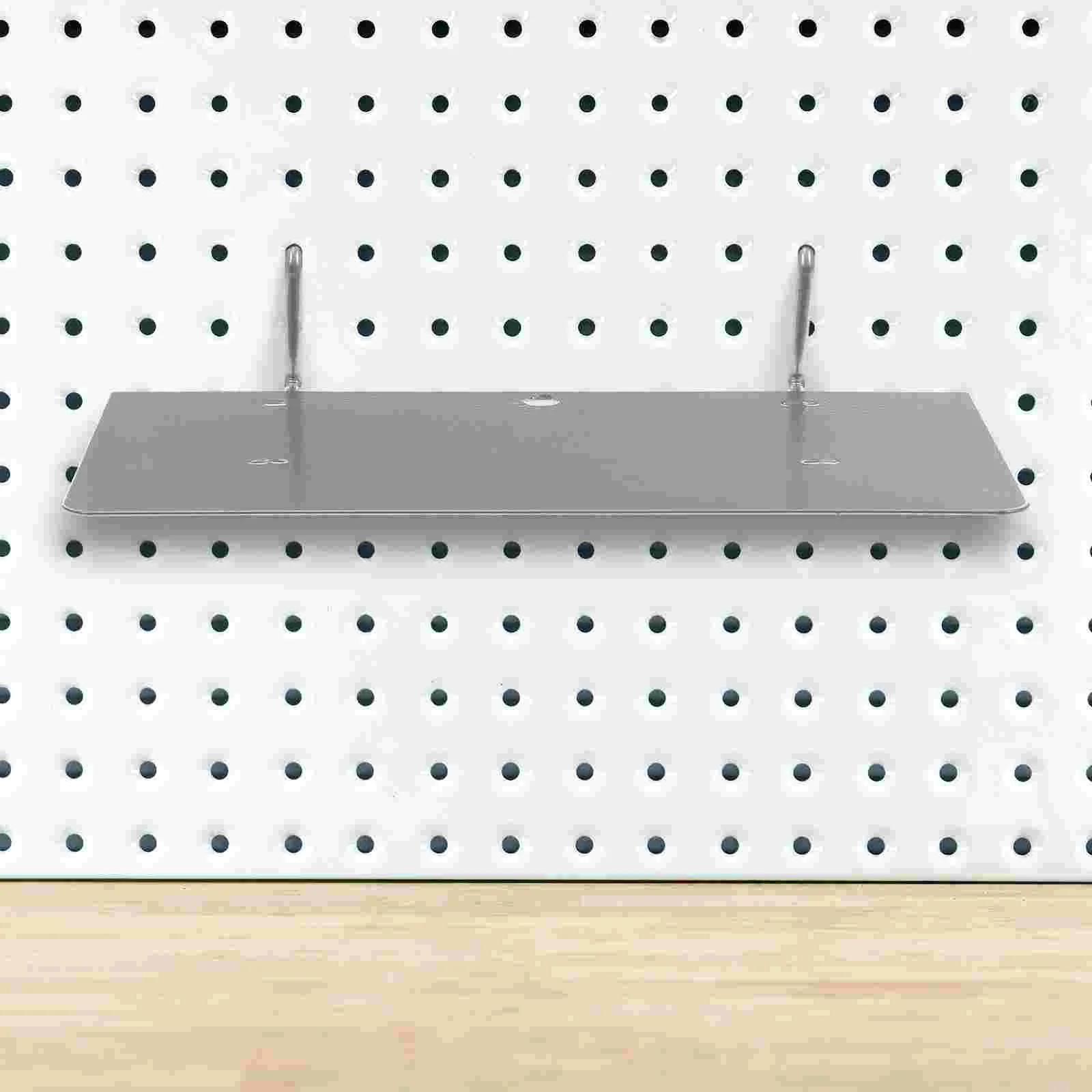 Nail Board Shelf Peg Display Stands for Selling Shelves Brackets Garage Wall Shelving Pegboard Black