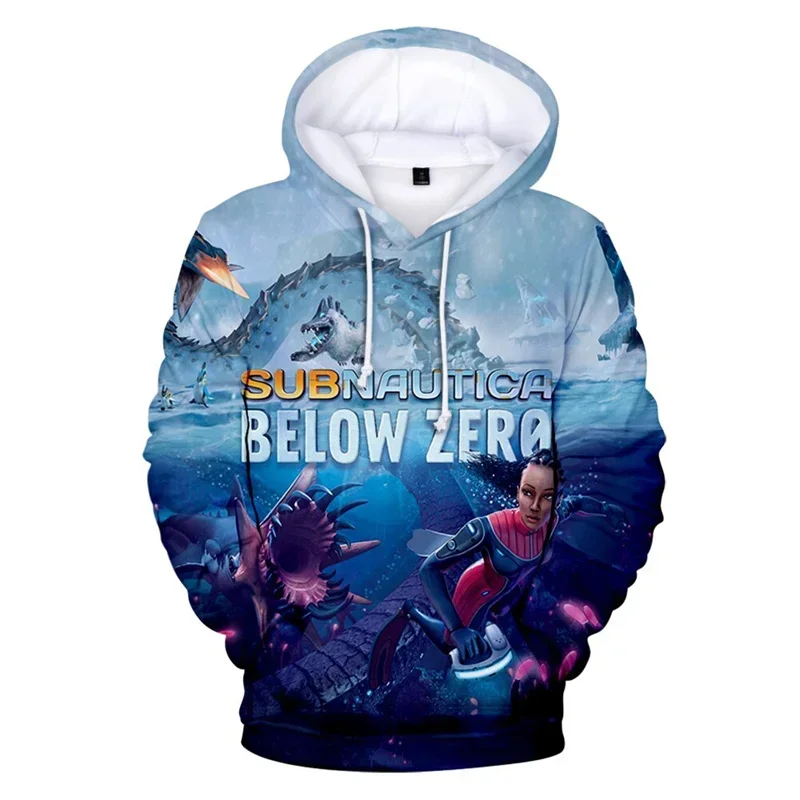 Fashion 3D Game Subnautica Below Zero Printing New in Hoodies & Sweatshirts Children Hipster Tracksuits Women Winter Hoodie Tops