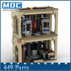 Movie Series Blue Common Room MOC Building Blocks Display Diorama Model Street View Technology Bricks Kids Toys Collection Gifts