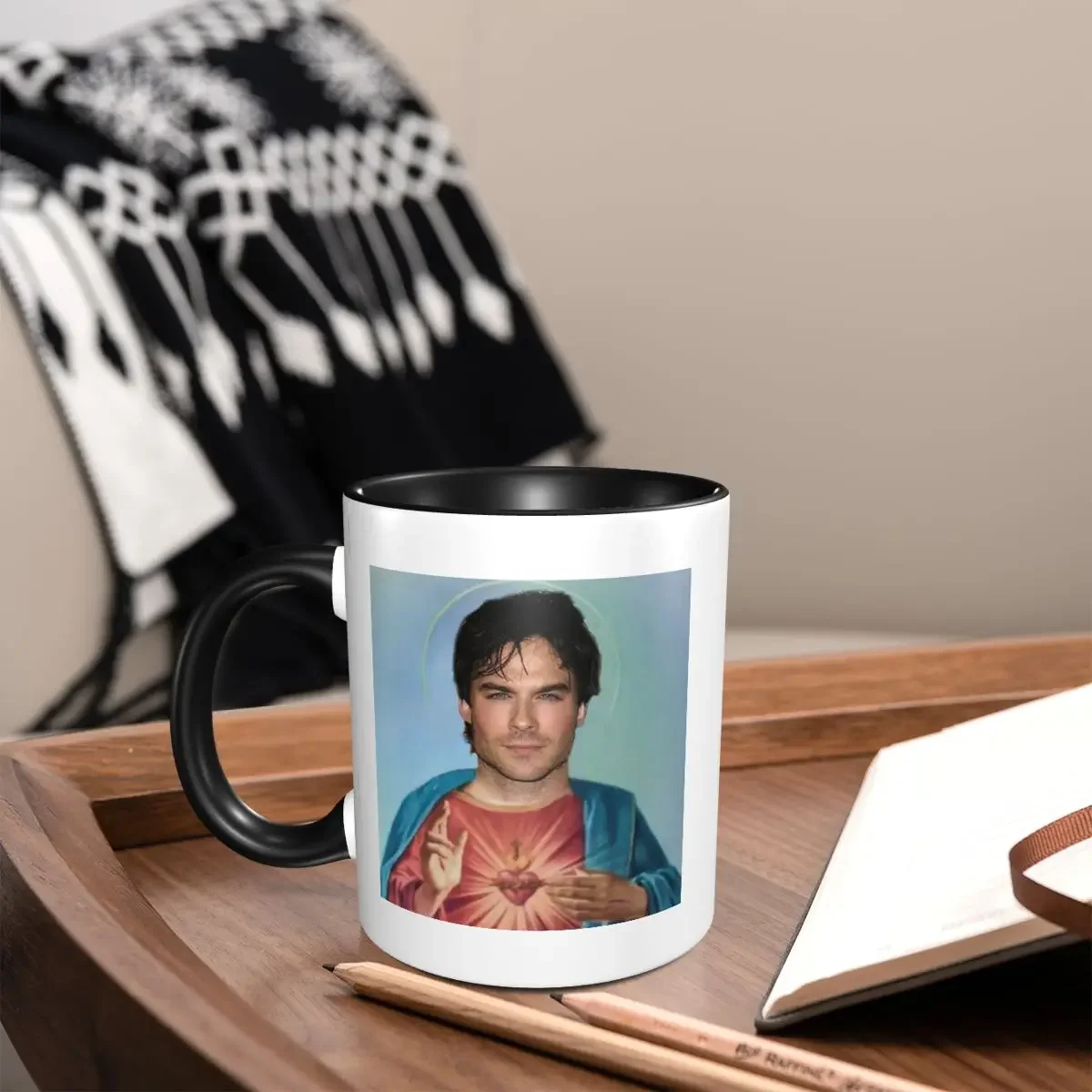 The Vampire Diaries Ian Somerhalder Mug Funny Ceramic Coffee Cups Tea Mugs Milk Cup Drinkware Gifts for Woman Man