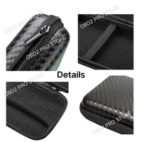 Sac de rangement pour Kit d'outils de réparation automobile, sac de rangement pour retrait de Terminal de voiture, plusieurs tailles, motif en Fiber de carbone avec fermeture éclair, rangement d'outils 5