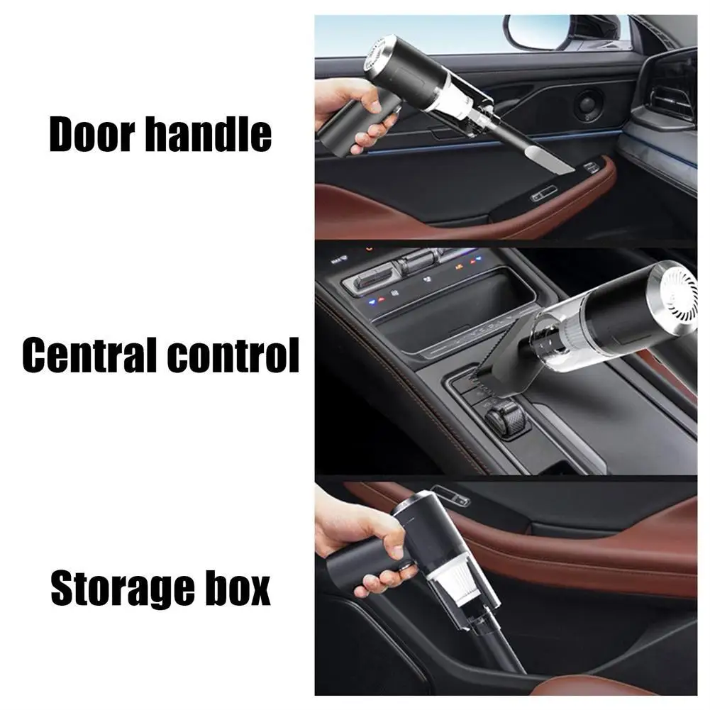 Handheld autostofzuiger Krachtige motor Sterke zuigkracht Geluidsarm Oplaadbare draadloze draagbare draagbare autostofzuiger