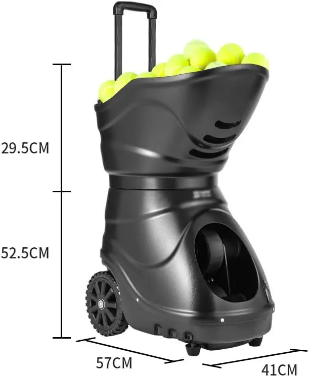 リチウム電池搭載のポータブルテニスボールマシン、リモコン付き自動ボールランチャー、テニス練習用